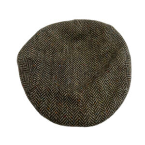 Jonathan Richard Newsboy Cap Men’s Size 7 1/4 M Ireland 100% Wool Plaid